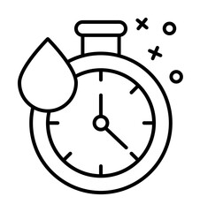 Fast dry time drop icon. Element of fabric features icon on white background