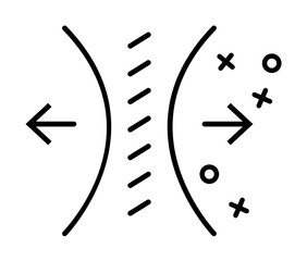 Stretch fabric textile icon. Element of fabric features icon on white background