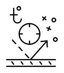 Temperatures textile clothes icon. Element of fabric features icon on white background