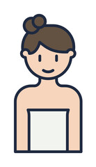 bride cartoon icon. Element of family icon for mobile concept and web apps. Cartoon bride icon can be used for web and mobile on white background