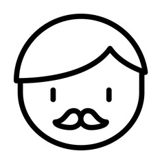 Dad icon. Simple line, outline elements of cultural activities icons for ui and ux, website or mobile application on white background