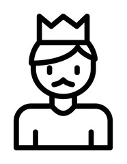 Dad, father icon. Simple line, outline elements of cultural activities icons for ui and ux, website or mobile application on white background