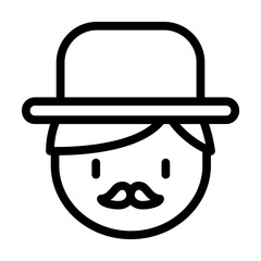 Dad, father icon. Simple line, outline elements of cultural activities icons for ui and ux, website or mobile application on white background