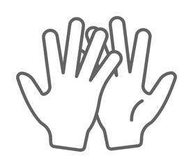 Friends, hands, handshake icon. Element of friendship icon. Thin line icon for website design and development, app development. Premium icon on white background