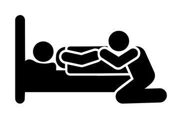 Man patient sadness cry icon. Element of pictogram death illustration