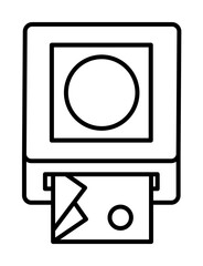 Gadget, mini printer icon. Element of gadget icon on white background