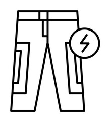 Gadget, pants icon. Element of gadget icon on white background