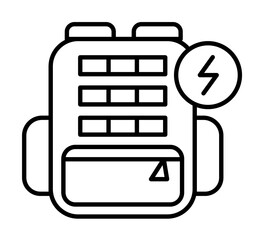 Gadget, backpack icon. Element of gadget icon on white background