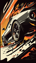 Car vector , car image , poster , multipurpose illustration , scalable