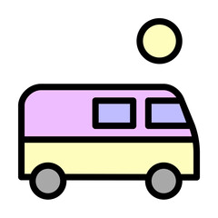 Transporter, transport icon. Simple color with outline elements of flower children icons for ui and ux, website or mobile application on white background