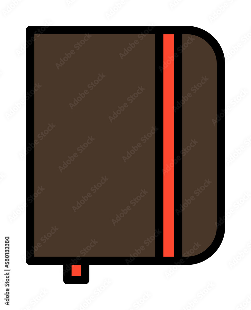 Poster notebook icon. simple color with outline elements of hipster style icons for ui and ux, website or m