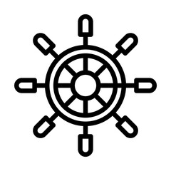 Fototapeta premium Helm icon. Simple line, outline elements of hipster style icons for ui and ux, website or mobile application on white background