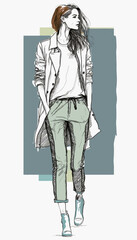 Vector for fashion poster , fashion , illustration , multipurpose illustration