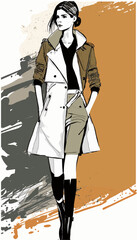 Vector for fashion poster , fashion , illustration , multipurpose illustration