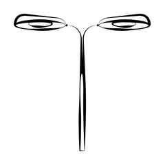 Street light icon. Element of lighting icon. Thin line icon for website design and development, app development. Premium icon on white background