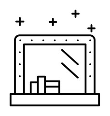 Mirror, makeup, cream icon. Simple line, outline makeup icons for ui and ux, website or mobile application on white background