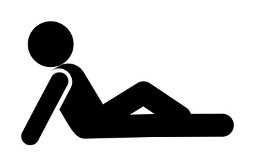 Man, floor, side view icon. Element of man squatting icon. Premium quality graphic design icon. Signs and symbols collection icon for websites, web design, mobile app on white background
