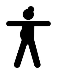 Yoga, mother, practice, pregnant icon. Element of maternity icon. Premium quality graphic design icon. Signs and symbols collection icon for websites, web design, mobile app on white background