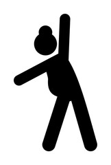 Pilates, mother, maternal icon. Element of maternity icon. Premium quality graphic design icon. Signs and symbols collection icon for websites, web design, mobile app on white background