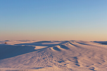 White sand dunes