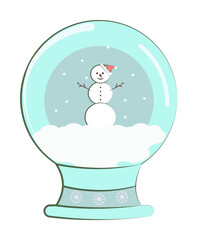 snow, snowman, Christmas lamp icon. Element of Christmas for mobile concept and web apps. Colored snow, snowman, Christmas lamp illustration can be used for web and mobile on white background