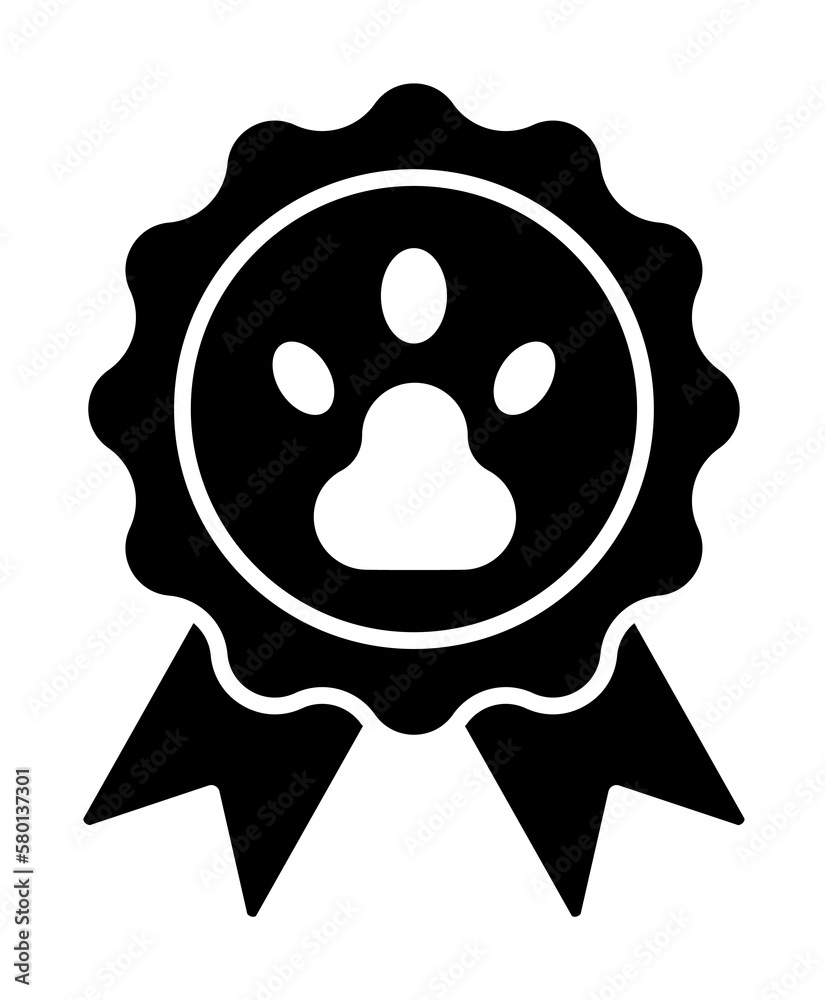 Poster Medal, pet icon. Simple elements of animals store icons for ui and ux, website or mobile application on white background