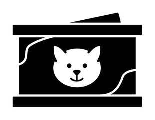 Food, cat icon. Simple line, outline ecology icons for ui and ux, website or mobile application on white background