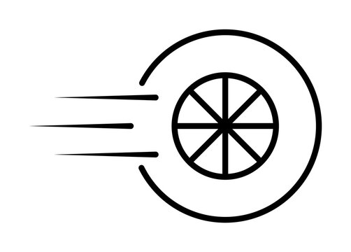 recommend clip art: speed wheel icon. Element of speed for mobile concept and web apps illustration. Thin line icon for website design and development, app development. Premium icon on white background