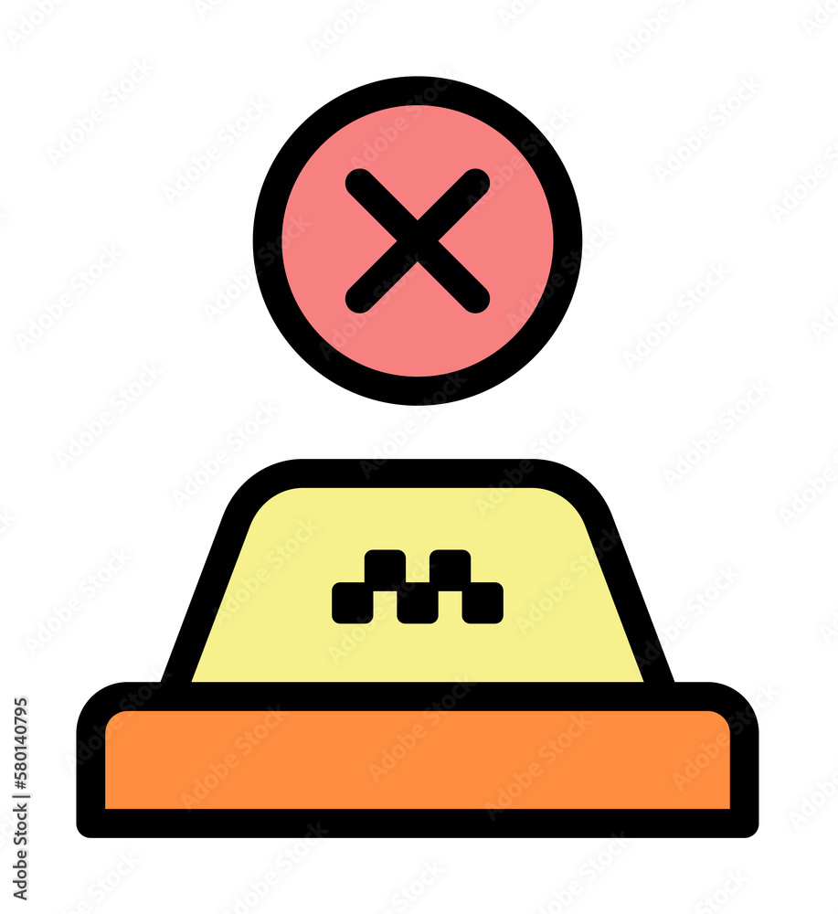 Poster office icon. simple color with outline elements of taxi service icons for ui and ux, website or mobi
