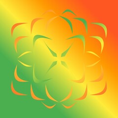 Background illustration or gradient wallpaper with a combination of green, yellow and red