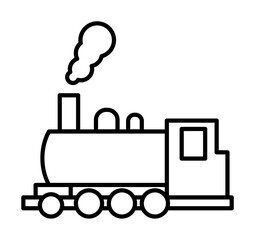 Train transport icon. Element of train station icon on white background