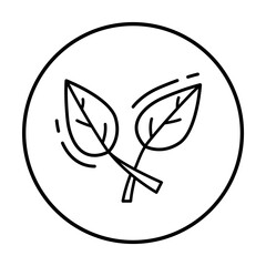 Swiss chard, vegan icon. Simple line, outline elements of vegetarian icons for ui and ux, website or mobile application on white background