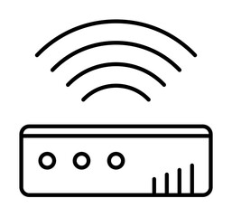 Echo dot icon. Simple line, outline elements of voice assistant for ui and ux, website or mobile application on white background