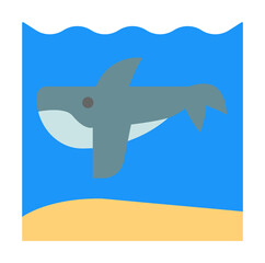 Napkin, tattoo icon. Simple color elements of saving marine icons for ui and ux, website or mobile application on white background