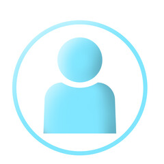 blue people profile circle icon