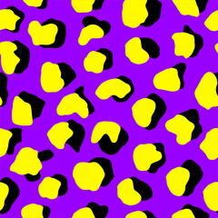 Obraz premium Bright abstract seamless pattern. Vector trendy background. Can be used for t-short, graphic design, wallpaper, wrapping paper. 