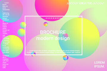 Abstract geometric texture. 3d ball shape gradients for decoration design.