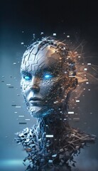 Unveiling the Wonders of Artificial Intelligence: A Comprehensive Portrait illustration. Generative AI