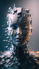 Obraz na płótnie Canvas Unveiling the Wonders of Artificial Intelligence: A Comprehensive Portrait illustration. Generative AI