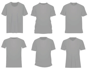 Male t shirt set. vector