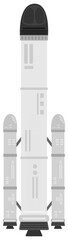 Rocket spaceship concept science illustration vector technology