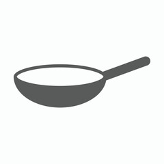 pan icon, frying pan vector illustration