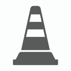 traffic cone icon, traffic vector, cone illustration