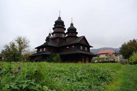 Church of Holy Prophet Ilya in Yaremche, western Ukraine, Carpathians
