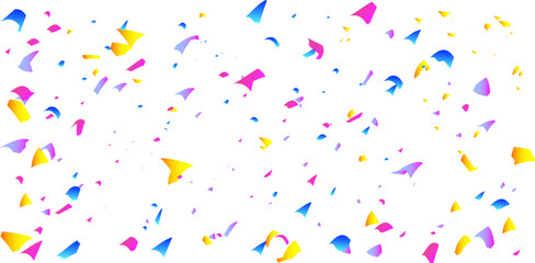Vector confetti. Multicolored confetti falls from the sky. confetti, serpentine, tinsel on a transparent background. Holiday, birthday.