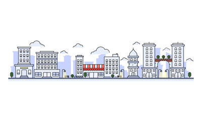 Obraz premium illustration of a city