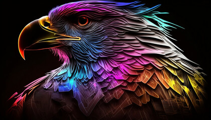 Fototapeta premium background with eagle 