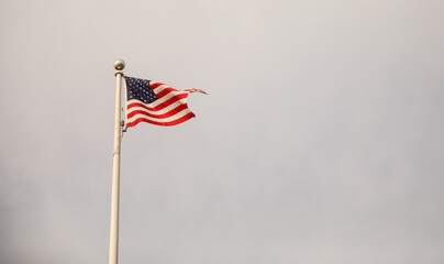US flag on july 4th star spangled banner showing stars an stripes symbolizing patriotism freedom...