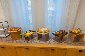 Sweet buffet table set in the meeting room