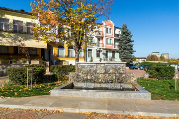 Аutumn view of center of town of Lovech, Bulgaria